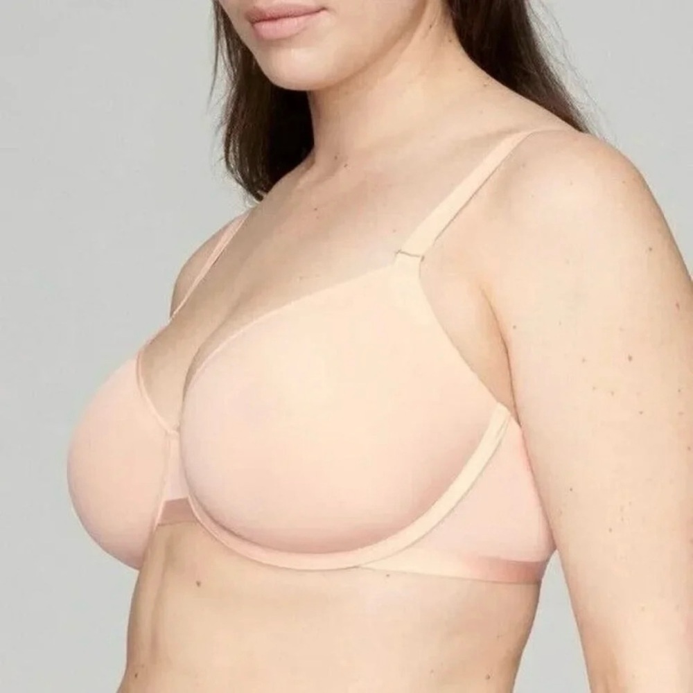 CUUP‎ The Demi Spacer Bra in Mesh Blush Size 36D